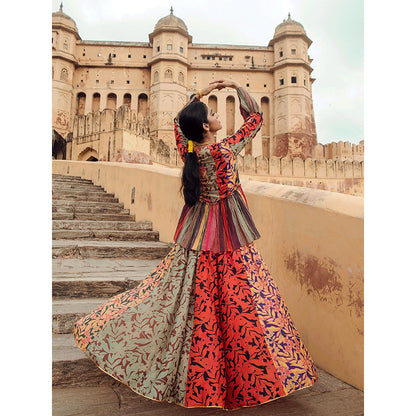 Swati Vijaivargie Chomu Top with Dausa Skirt (Set of 2)