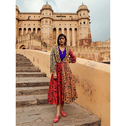 Swati Vijaivargie Samode Jacket & Mandawa Dress (Set of 2)