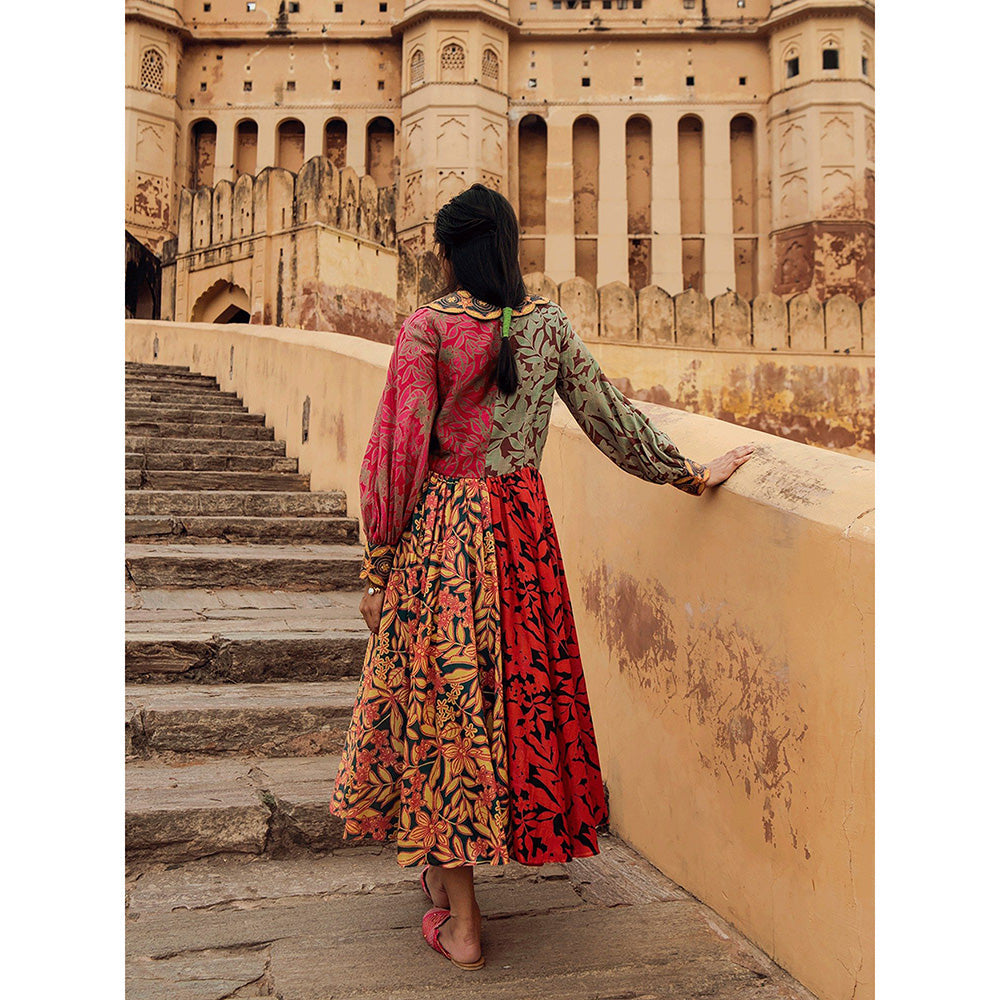 Swati Vijaivargie Samode Jacket & Mandawa Dress (Set of 2)