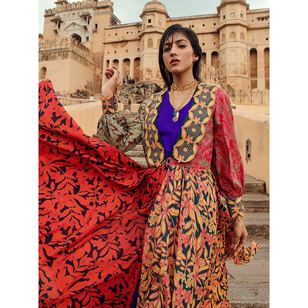 Swati Vijaivargie Samode Jacket & Mandawa Dress (Set of 2)