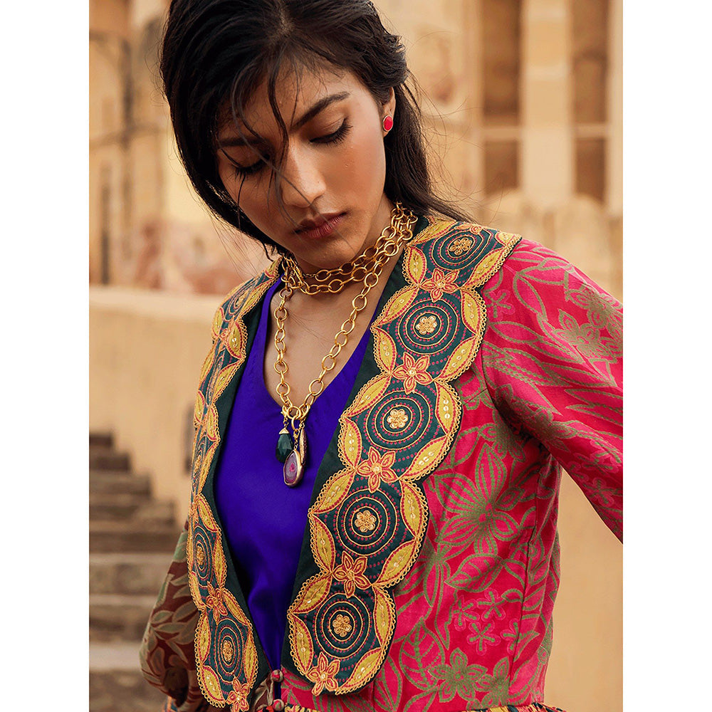 Swati Vijaivargie Samode Jacket & Mandawa Dress (Set of 2)