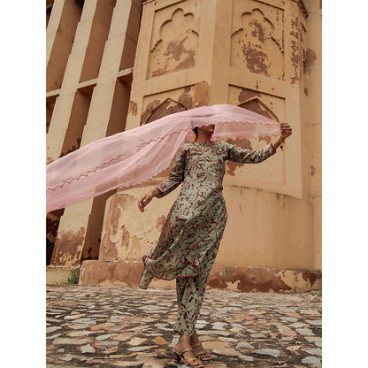 Swati Vijaivargie Sikar Kurta with Alwar Pant (Set of 2)