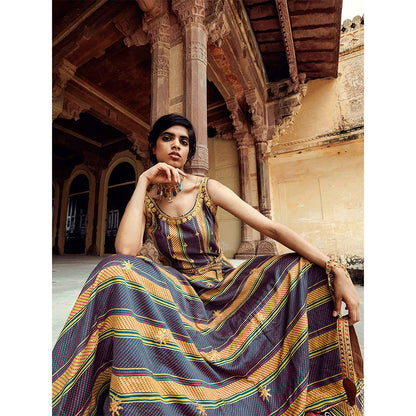 Swati Vijaivargie Jhunjhunu Dress & Belt (Set of 2)