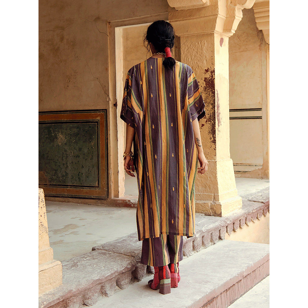 Swati Vijaivargie Churu Kaftan Kurta with Boondi Pant (Set of 2)