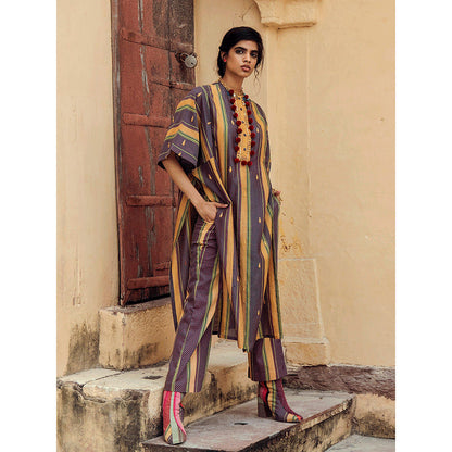 Swati Vijaivargie Churu Kaftan Kurta with Boondi Pant (Set of 2)
