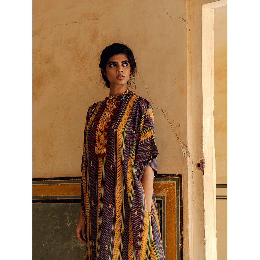 Swati Vijaivargie Churu Kaftan Kurta with Boondi Pant (Set of 2)