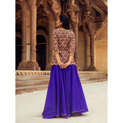 Swati Vijaivargie Neemrana Lehenga with Kurti (Set of 2)