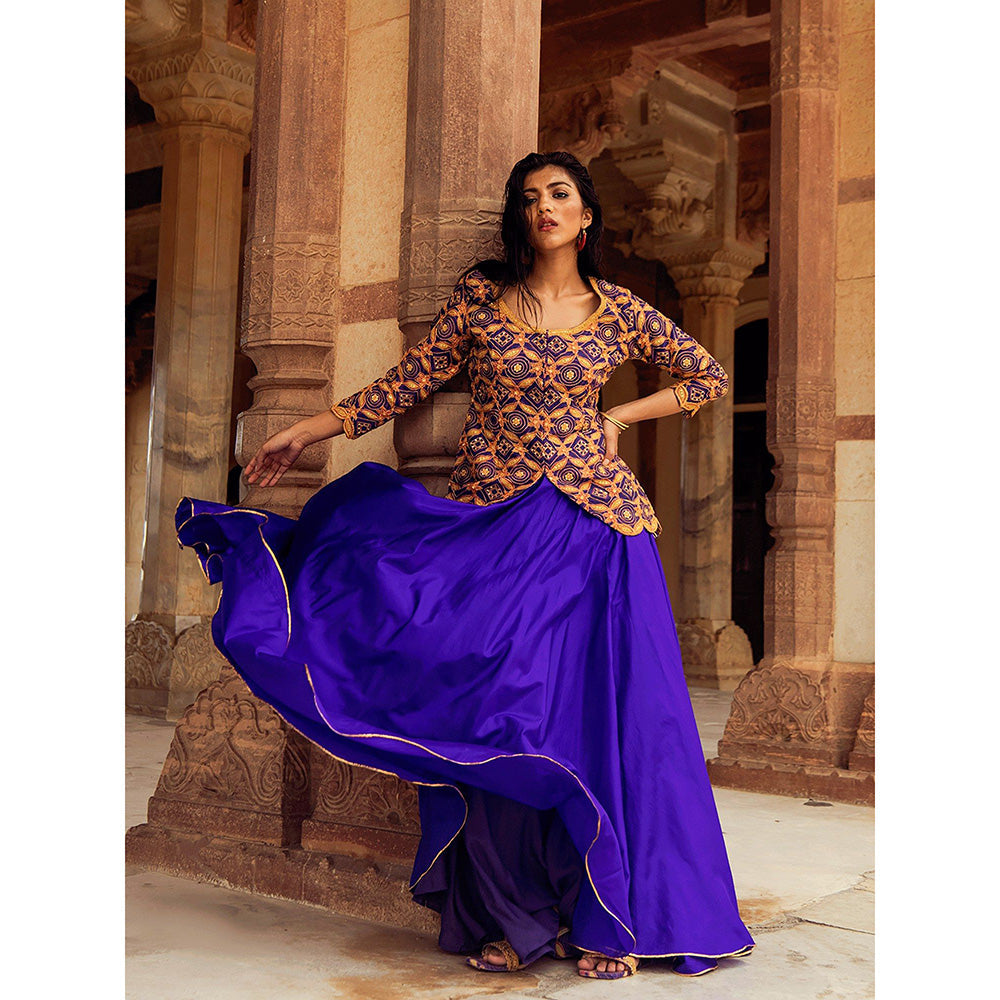 Swati Vijaivargie Neemrana Lehenga with Kurti (Set of 2)