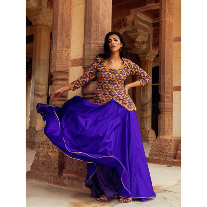 Swati Vijaivargie Neemrana Lehenga with Kurti (Set of 2)