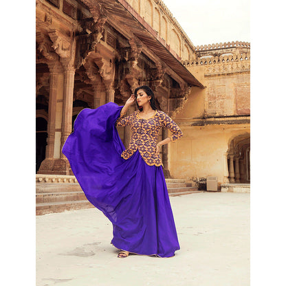 Swati Vijaivargie Neemrana Lehenga with Kurti (Set of 2)