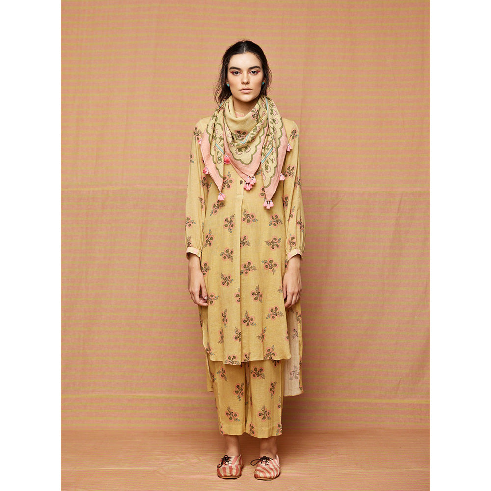 Swati Vijaivargie Isabella Print Blocked Scarf