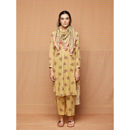 Swati Vijaivargie Isabella Print Blocked Scarf