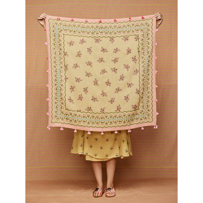 Swati Vijaivargie Isabella Print Blocked Scarf