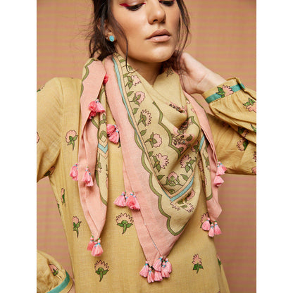 Swati Vijaivargie Isabella Print Blocked Scarf