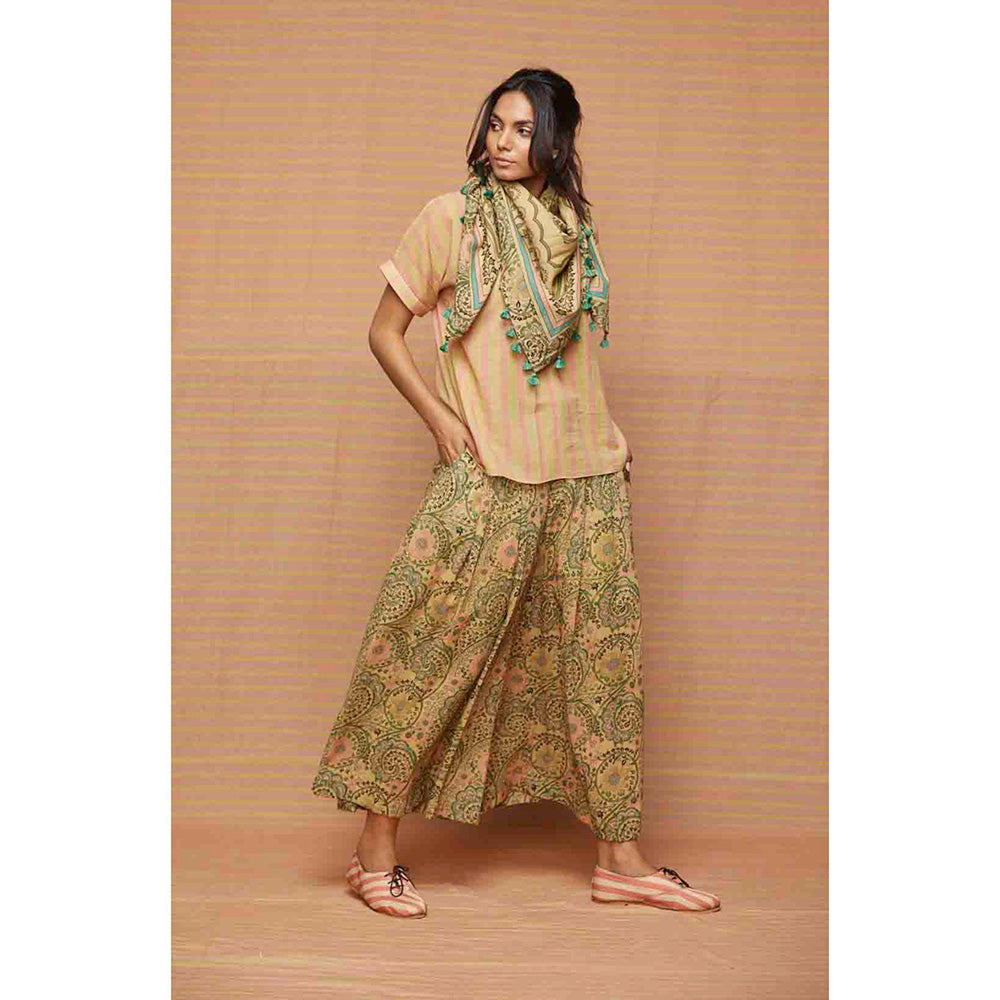 Swati Vijaivargie Irene Print Blocked Scarf