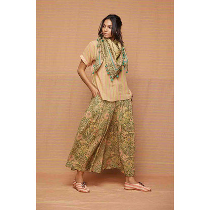 Swati Vijaivargie Irene Print Blocked Scarf