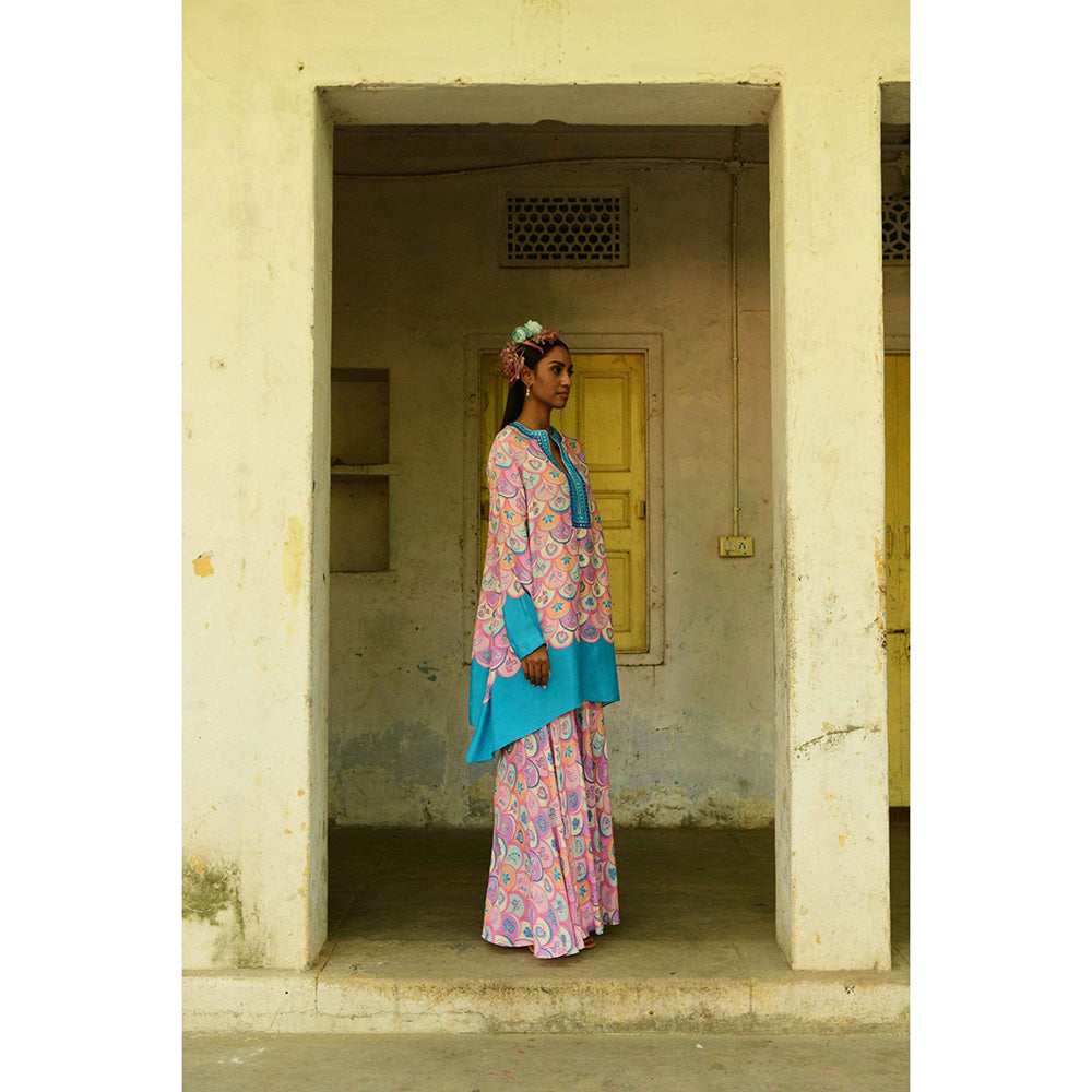 Swati Vijaivargie Mogra Kurta and Sharara (Set of 2)