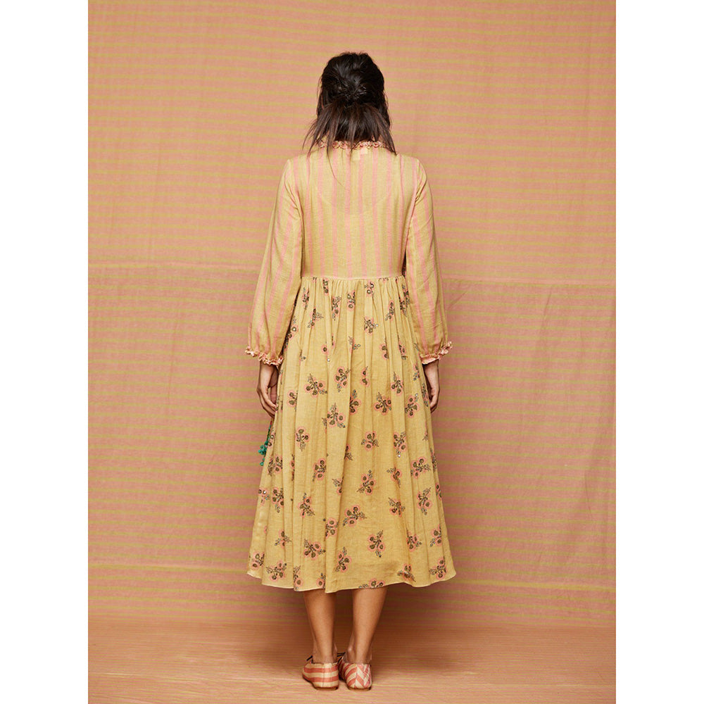 Swati Vijaivargie Beige Adele Wrap Dress