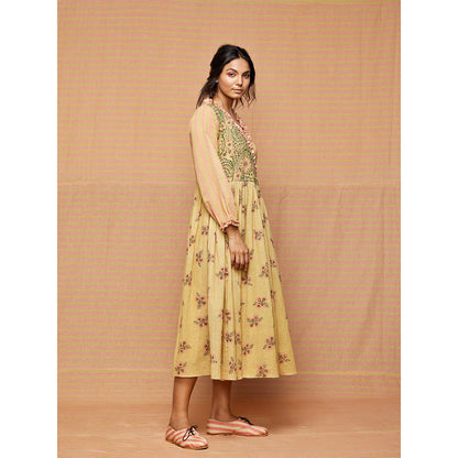 Swati Vijaivargie Beige Adele Wrap Dress