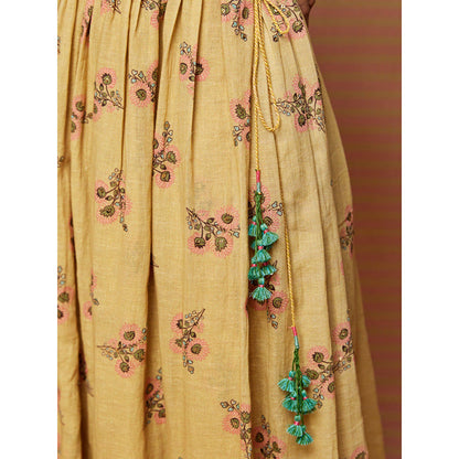 Swati Vijaivargie Beige Adele Wrap Dress