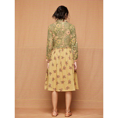 Swati Vijaivargie Beige Clara Gathered Dress