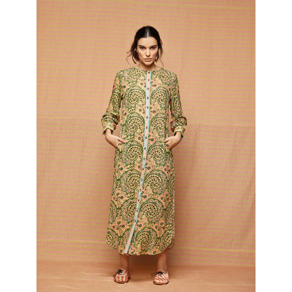 Swati Vijaivargie Green Grace Straight Dress