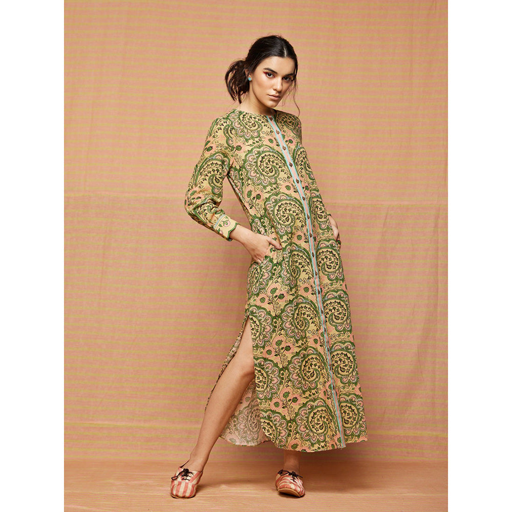 Swati Vijaivargie Green Grace Straight Dress