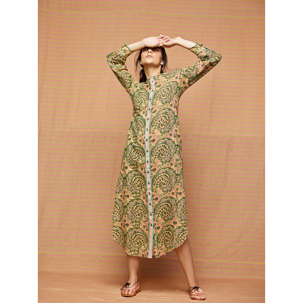 Swati Vijaivargie Green Grace Straight Dress