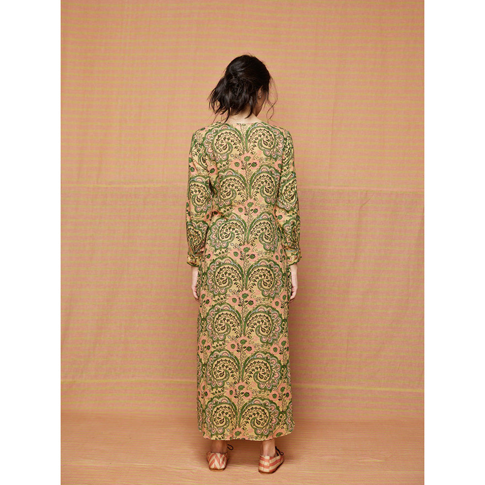 Swati Vijaivargie Green Grace Straight Dress