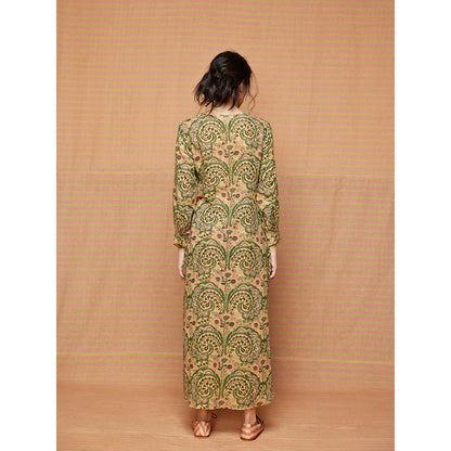 Swati Vijaivargie Green Grace Straight Dress