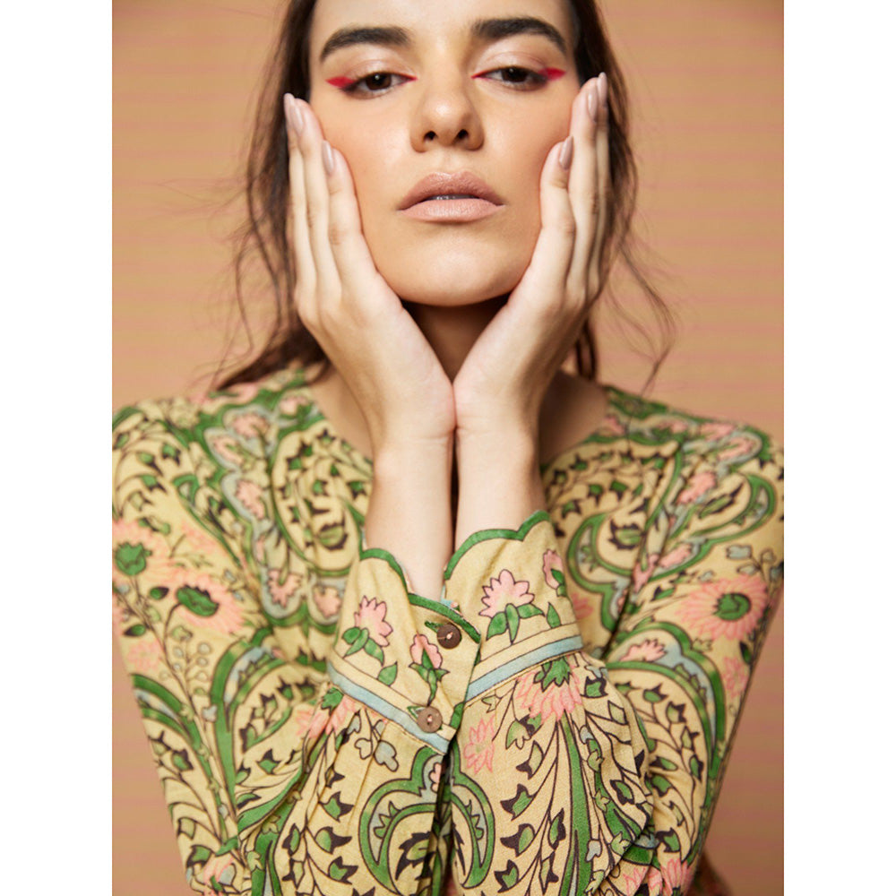 Swati Vijaivargie Green Grace Straight Dress