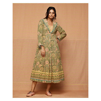 Swati Vijaivargie Flora Print Blocked Summer Jacket