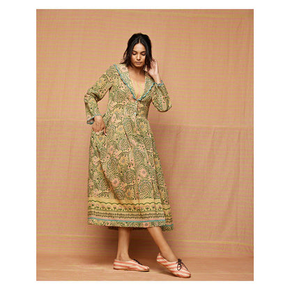 Swati Vijaivargie Flora Print Blocked Summer Jacket