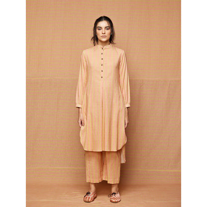 Swati Vijaivargie Chloe High Low Hem Striped Kurta