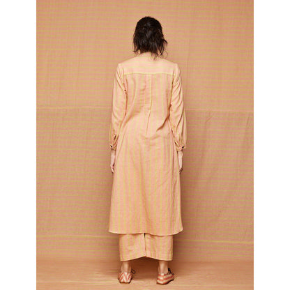 Swati Vijaivargie Chloe High Low Hem Striped Kurta