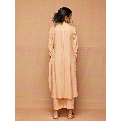 Swati Vijaivargie Chloe High Low Hem Striped Kurta