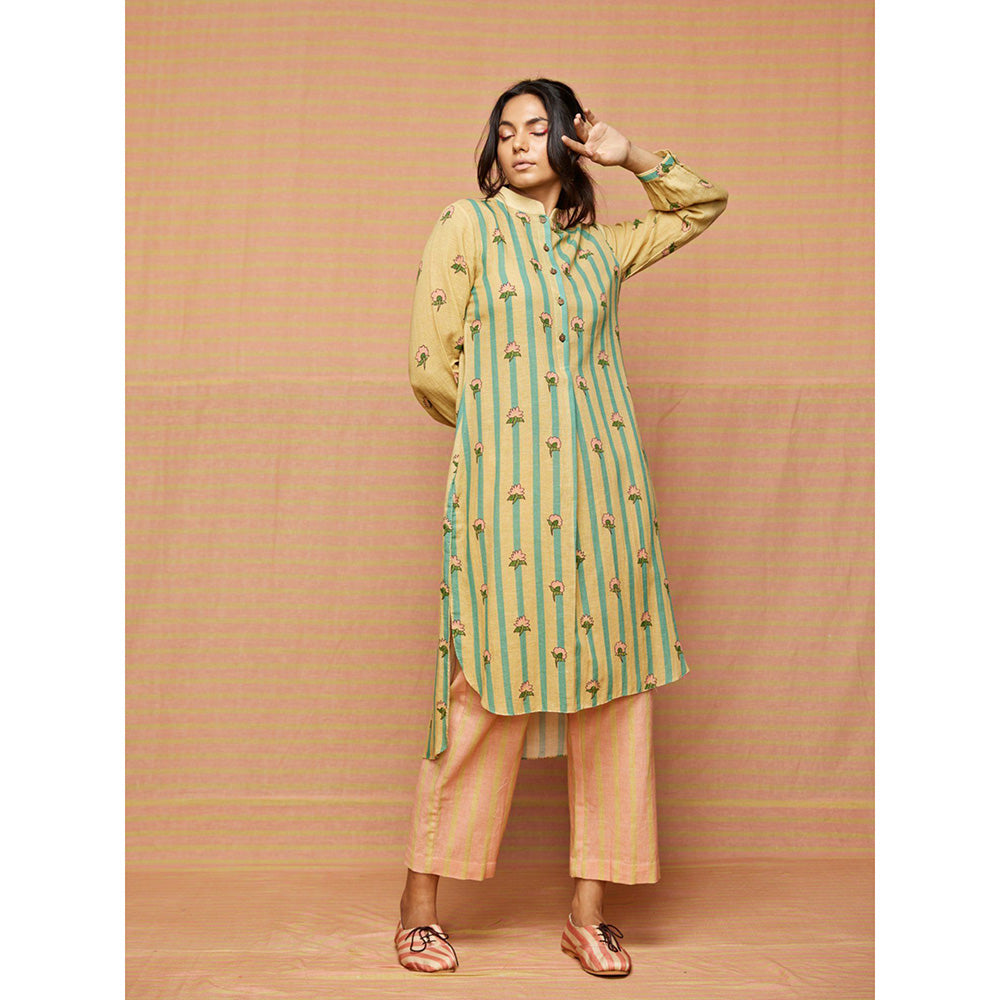 Swati Vijaivargie Collen Bud High Low Hem Kurta