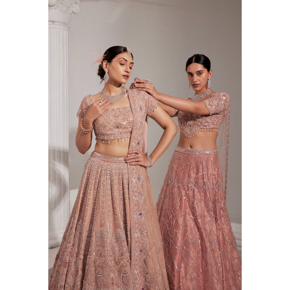 Swati Wadhwani Naaz Embellished Lehenga and Blouse with Dupatta (Set of 3)