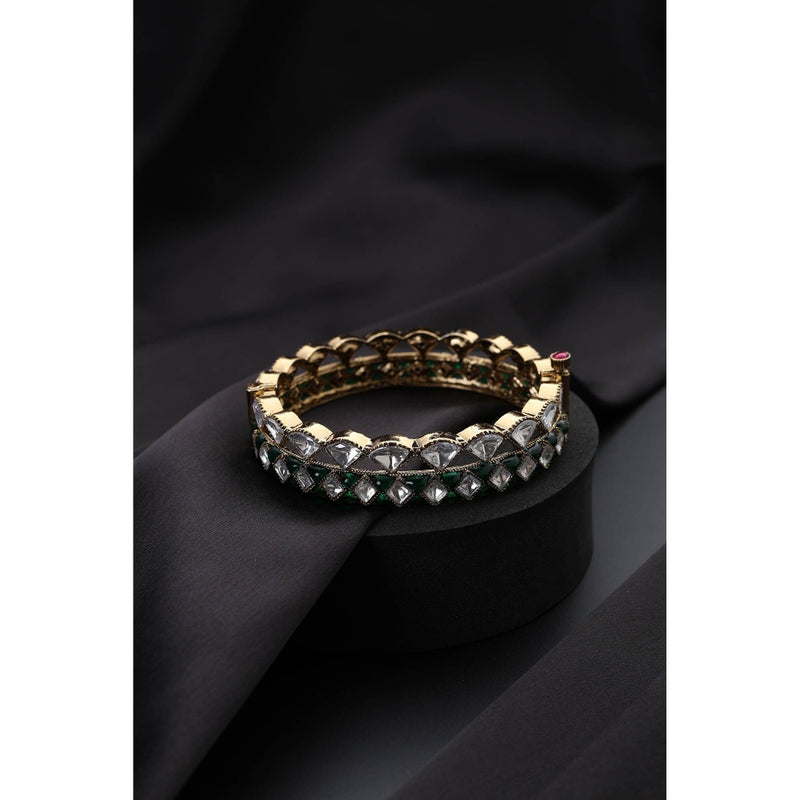 SWABHIMANN Multi-Color Polki Kada