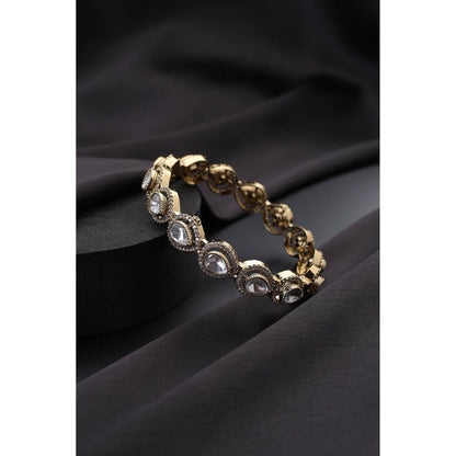 SWABHIMANN White Polki Kada