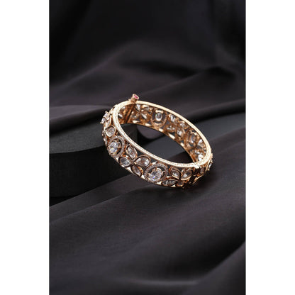 SWABHIMANN White Polki Kada