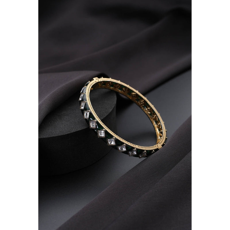 SWABHIMANN White Polki Kada