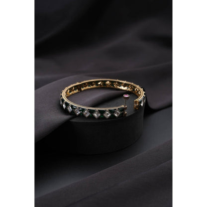 SWABHIMANN White Polki Kada