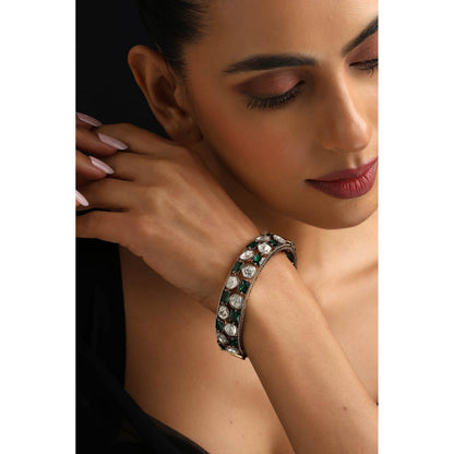 SWABHIMANN Multi-Color Polki Kada