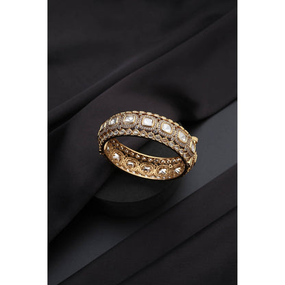 SWABHIMANN White Polki Kada