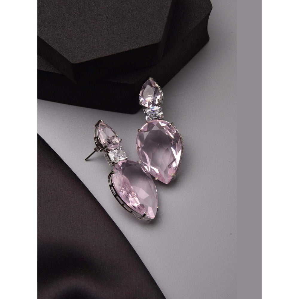 SWABHIMANN Barbara Rose Quartz Dangler Earrings