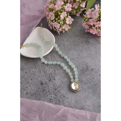 SWABHIMANN Hailee White Polki Pendant