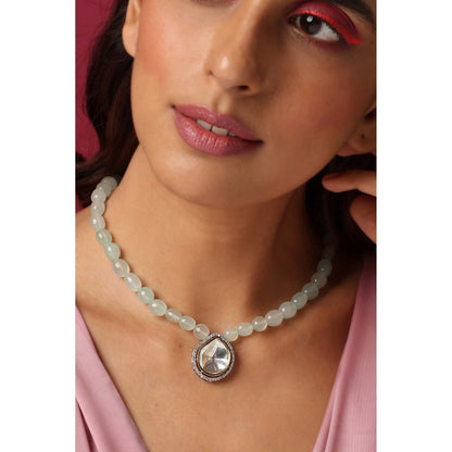 SWABHIMANN Hailee White Polki Pendant