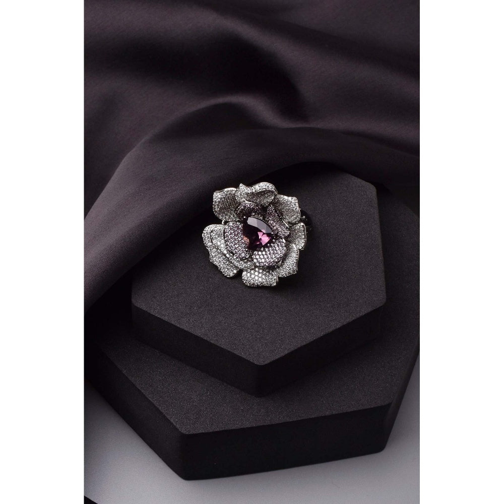 SWABHIMANN Brea Multicolour Zirconia Ring