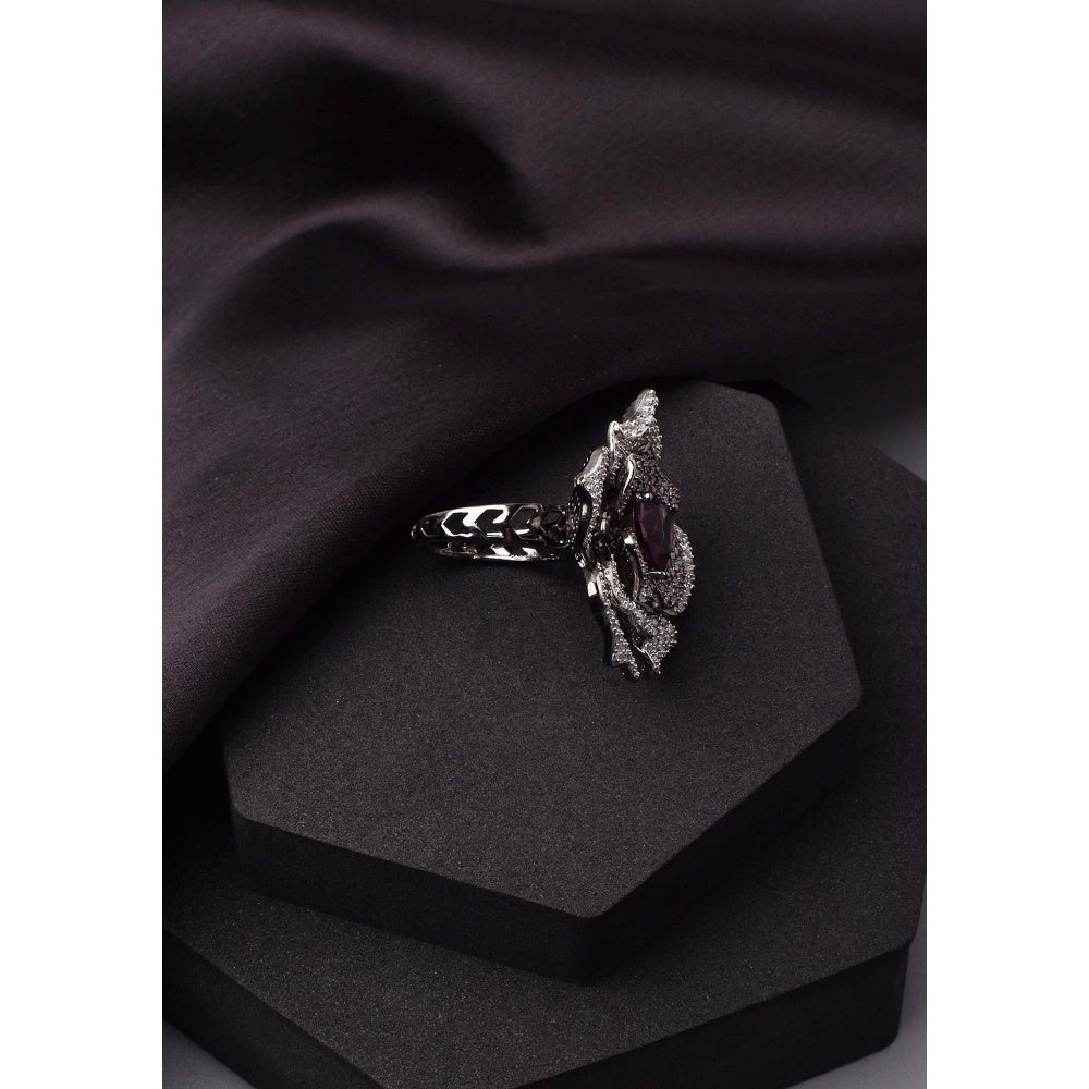 SWABHIMANN Brea Multicolour Zirconia Ring